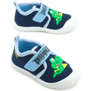 Erkek Çocuk Kışlık Tek Cırt Cırtlı Ayarlanabilir Rahat Taban Ev, Bahçe, Okul, Kreş Panduf Ayakkabı