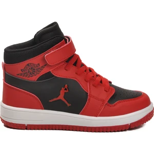 Kırmızı Bilek Boy Erkek Çocuk Sneaker Haykat Uzun F