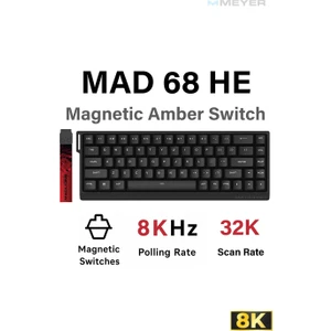 Fgg Fierce Gaming Gear MAD68 He Hall Effect Rapid Trigger 8k Mekanik Klavye (Manyetik Switch)