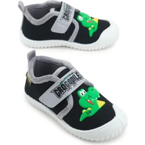 Erkek Çocuk Kışlık Tek Cırt Cırtlı Ayarlanabilir Rahat Taban Ev, Bahçe, Okul, Kreş Panduf Ayakkabı