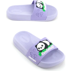 Panda Yazlık Kız Çocuk Pu Islak Zemine Uygun Rahat Taban Ev Bahçe Banyo Havuz Terlik