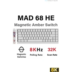 Fgg Fierce Gaming Gear MAD68 He Hall Effect Rapid Trigger 8k Mekanik Klavye (Manyetik Switch)