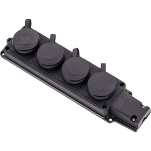 BY10-106 1X16A Monofaze Kauçuk 4'lü Grup Priz IP44