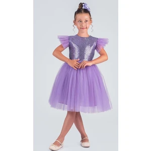 Tüllü Kız Çocuk Kpl Elbise MNK0526