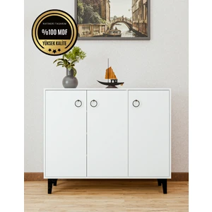 DF08102B Mdf Ayakkabılık Antre Hol Çok Amaçlı Dolap Ayakkabı Dolabı