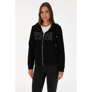 U.s. Polo Assn. Kadın Siyah Sweatshirt 50307769-VR046