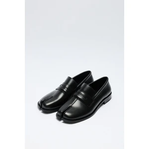 Loafer 2508 - Parmak Arası Klasik Loafer Siyah Kadın Loafer
