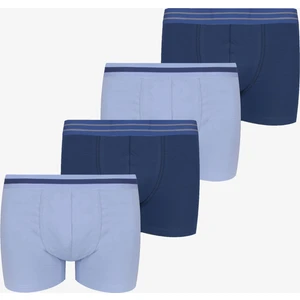 Erkek 4'lü Pamuklu Likralı Boxer