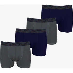 Erkek 4'lü Pamuklu Likralı Boxer