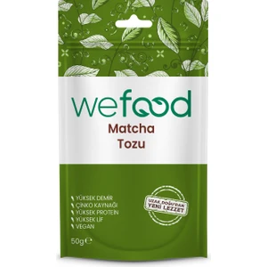 Matcha Tozu 50 gr - %100 Doğal, Katkı ve Koruyucu İçermeyen, Yüksek Antioksidan ve Vitamin-Mineral Zengini, Gün Boyu Enerji Verir