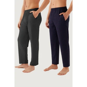 Erkek Pamuklu  2'li Tek Alt Pijama