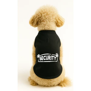 Kedi ve Köpek Kıyafeti & Elbisesi - Siyah Security Atlet