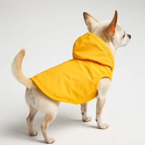 Içi Polarlı Sarı Köpek ve Kedi Yeleği & Ceketi