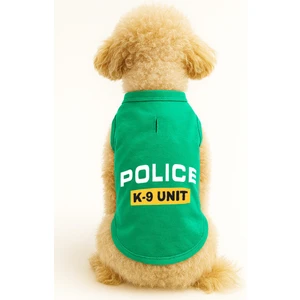 Kedi ve Köpek Kıyafeti & Elbisesi - Yeşil Police K-9 Unit Atlet