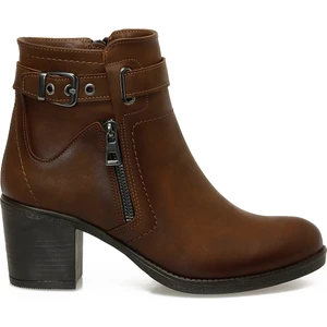 24K-1031 5pr Taba Kadın Topuklu Bot