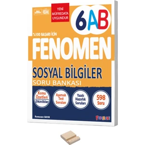  Fenomen Yayıncılık 6. Sınıf Sosyal Bilgiler (A-B) Soru Bankası ve Telefon Standı