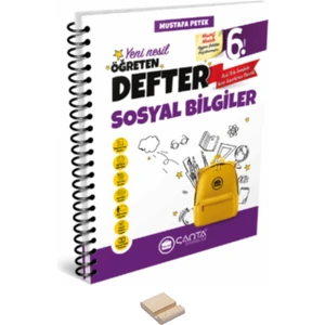 Çanta Yayınları 6. Sınıf Sosyal Bilgiler Öğreten Defter ve Telefon Standı