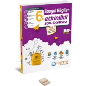 Çanta Yayınları 6. Sınıf Sosyal Bilgiler  Etkinlkli Kazanım ve Soru Bankası  ve Telefon Standı