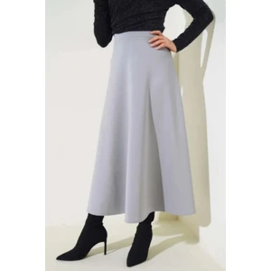 Scuba Krep Tesettür Kloş Etek