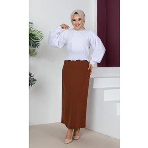 Düz Uzun Siyah Kalem Etek