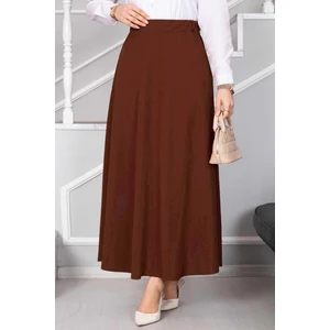 Çan Kesim Siyah Scuba Kloş Etek