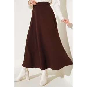 Scuba Krep Tesettür Kloş Etek