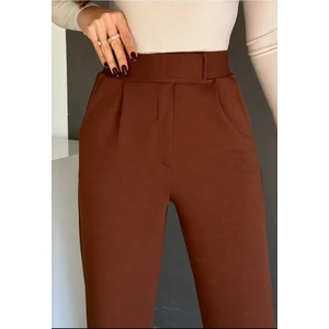 Kadın Kemer Çırtçırtlı Palazoo Pantalon