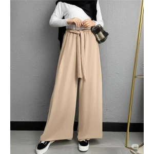 Scuba Krep Bolpaça Kuşaklı Pantolon