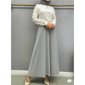 Scuba Krep Bel Lastikli Kloş ETEK(93-94CM Uzunluk)