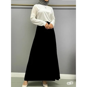 Scuba Krep Bel Lastikli Kloş ETEK(93-94CM Uzunluk)