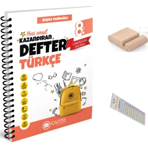 8.sınıf Türkçe Kazandıran Defter +Telefon Tutucu+ Soru Çözüm Ayıracı