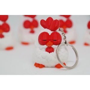 Uykucu Tavuk Anahtarlık