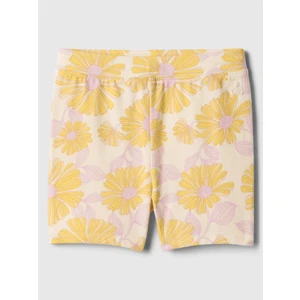 Kız Bebek Sarı Desenli Bisiklet Şortu