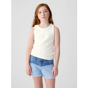 Kız Çocuk Kırık Beyaz Fitilli Atlet