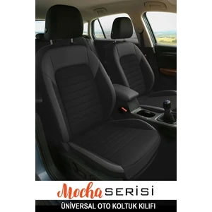Volkswagen Scirocco 3rd 2.0 Tdı (140 Hp) Dsg Dpf 2009 Uyumlu  Mocha Serisi Tay Tüyü Siyah Oto Kılıfı Tam Set