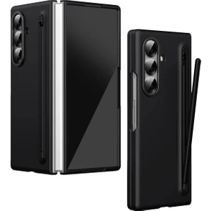 Galaxy Z Fold 7 Uyumlu Hole Fold Kapak + Stylus Kalem – Ince ve Şık Koruyucu Kılıf, Darbeye Dayanıklı Kapaklı Case