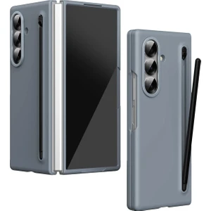 Galaxy Z Fold 7 Uyumlu Hole Fold Kapak + Stylus Kalem – Ince ve Şık Koruyucu Kılıf, Darbeye Dayanıklı Kapaklı Case