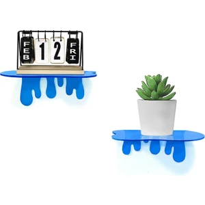 Splash Dekoratif 2'li Duvar Rafı (2 Adet)