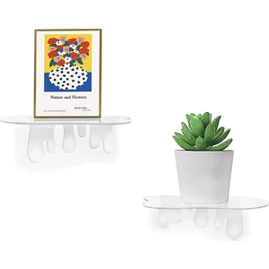 Splash Dekoratif 2'li Duvar Rafı (2 Adet)