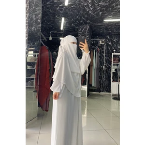 Açelya Takım Ferace Sufle Peçe 3 Parça