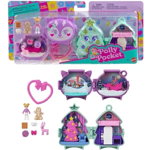 JGM53 Polly Pocket Sevimli Yılbaşı 2li Paket Oyun Seti