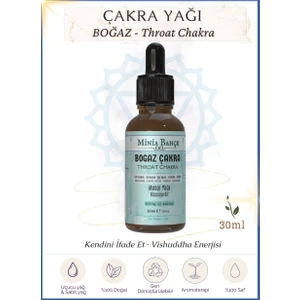 Minia Bahçe Boğaz Çakra Masaj Yağı, Throat  Chakra, 30ML