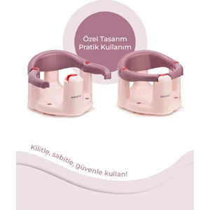 Baby Jem Babyjem Önden Açılır Banyo ve Mama Oturağı Mürdüm