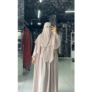 Açelya Takım Ferace Sufle Peçe 3 Parça