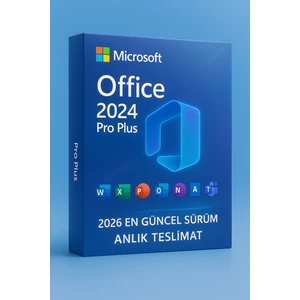 Office Pro Plus 2024/2026 Orijinal Dijital Lisans – Güncel Sürüm, Ömür Boyu Aktivasyon, Güvenli Kullanım