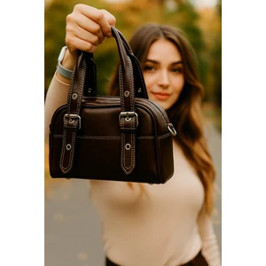 Kadın El Omuz Çantası Metal Detaylı