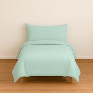 Tek Kişilik Düz Renk Mint Nevresim + Yastık Kılıfı