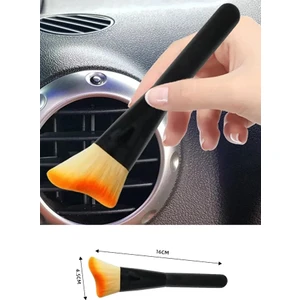 Uzun Araç Oto Araba Klima Havalandırma Detaylı Temizlik Fırçası Premium Yumuşak Tüylü