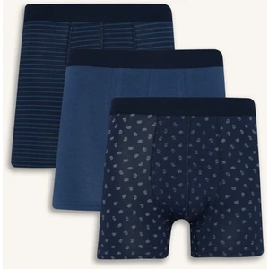 Regular Fit Desenli 3'lü Boxer