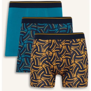 Regular Fit Baskılı 3'lü Boxer B0495AX25AU